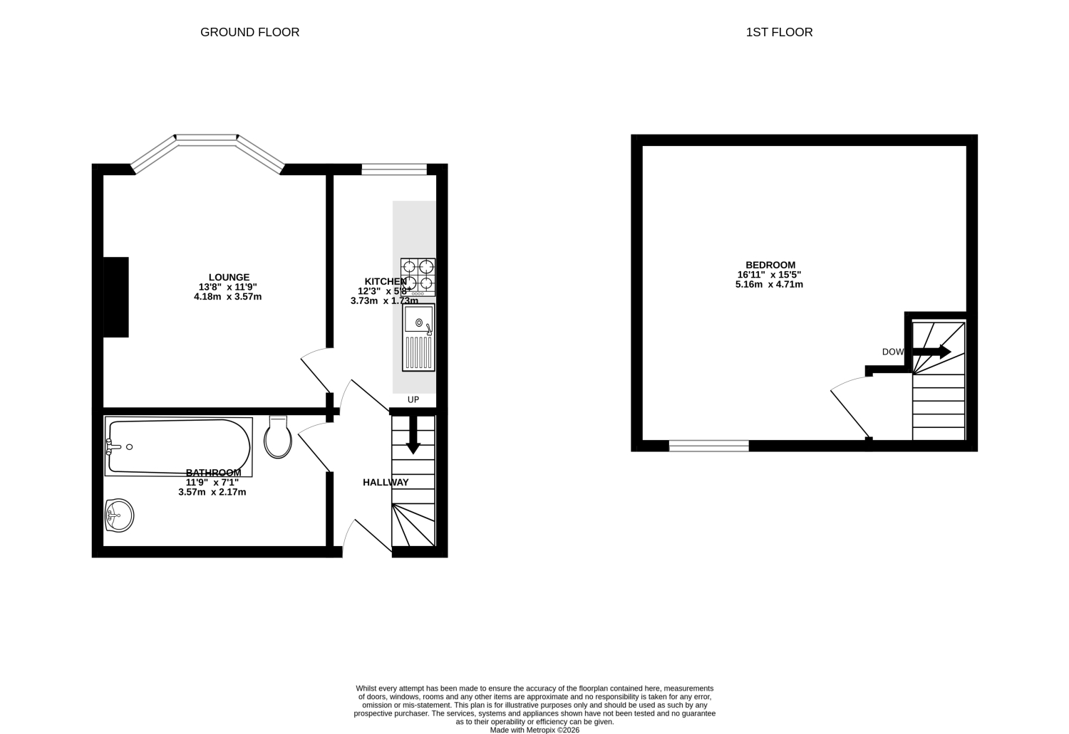 17C, Gladstone Avenue, London floorplan