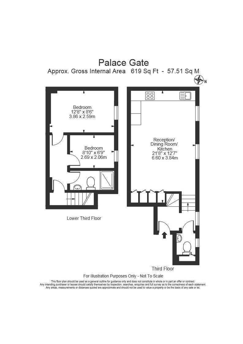 2 Bedrooms Flat to rent in Palace Gate, Kensington W8