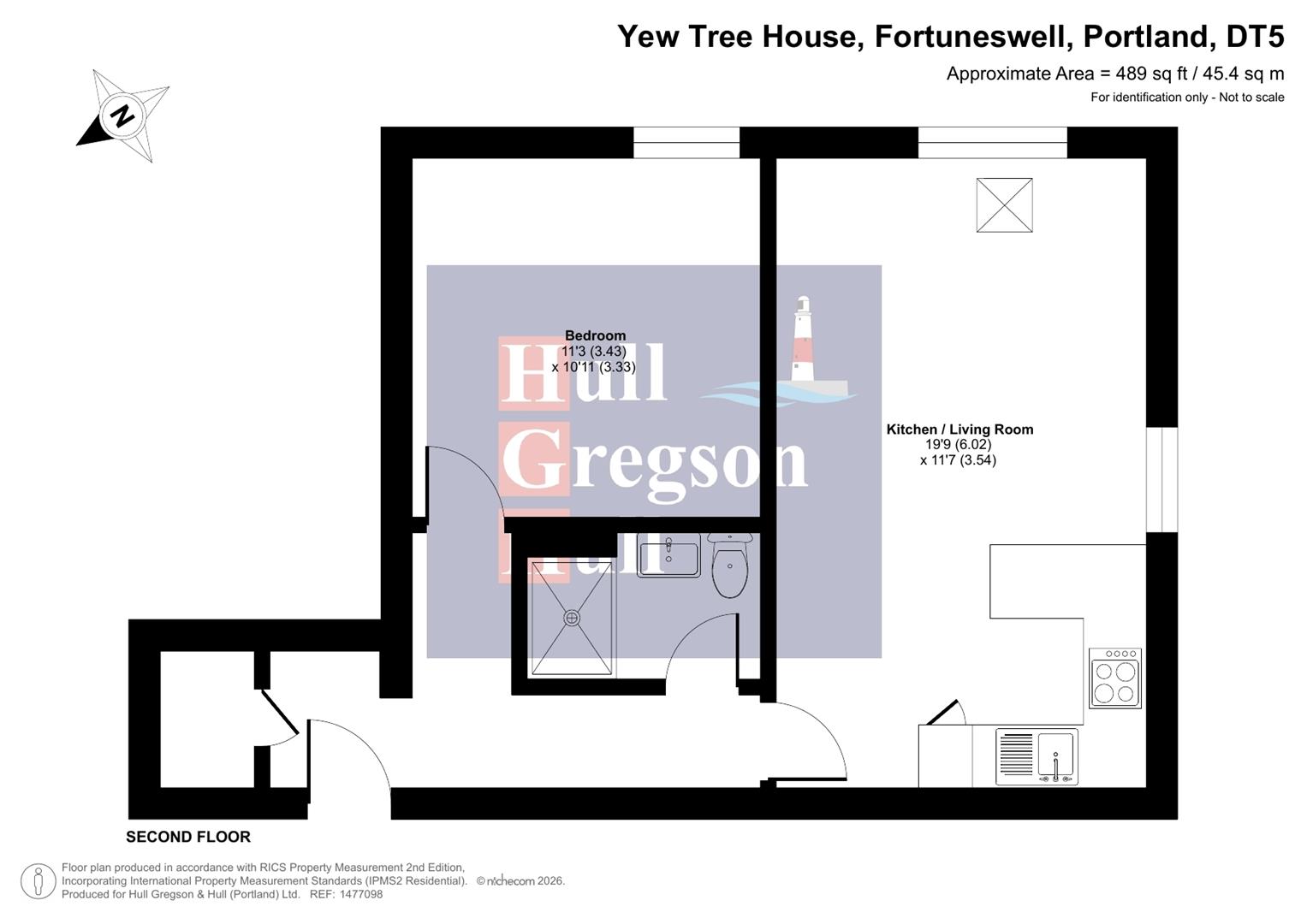 Flat 10 Yew Tree House, 3 Fortuneswell, Portland floorplan