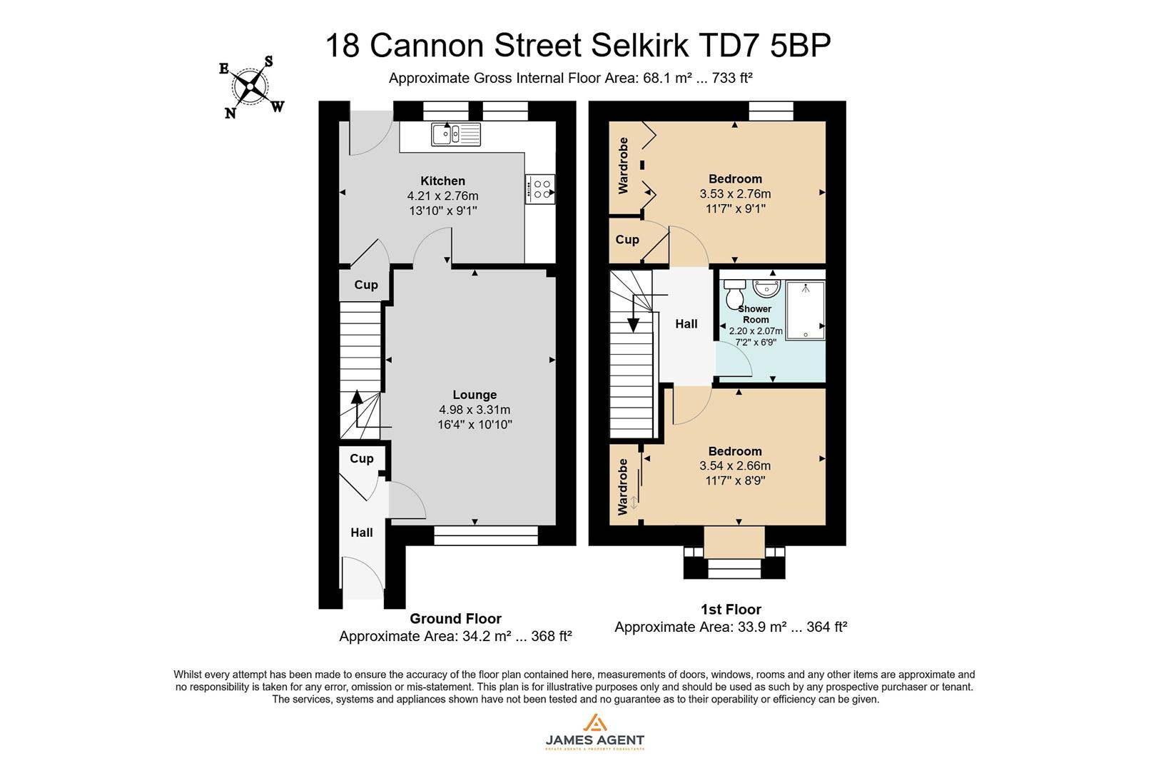 18, Cannon Street, Selkirk floorplan