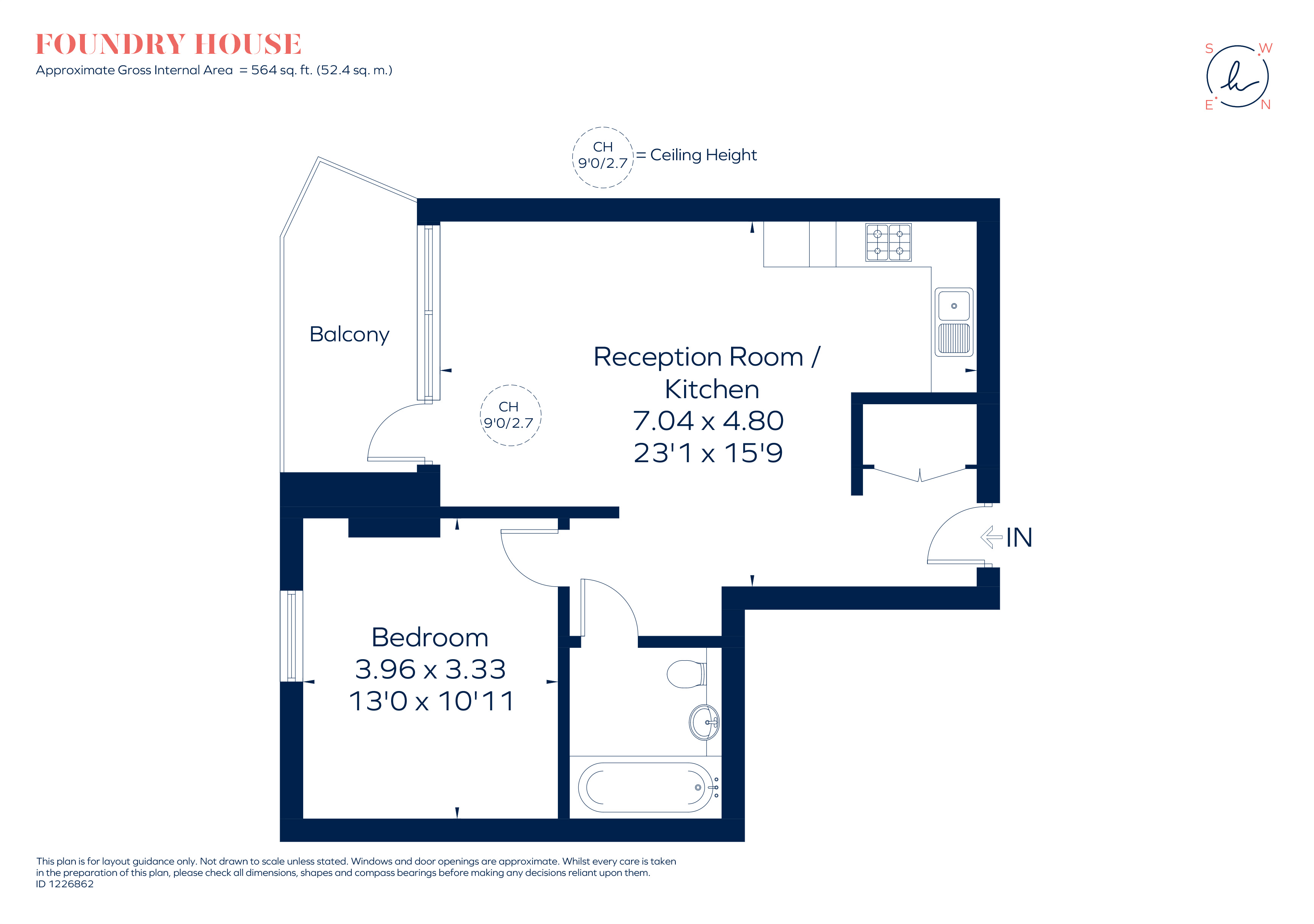 18, Riverview Staines, Elmsleigh Road, Staines floorplan