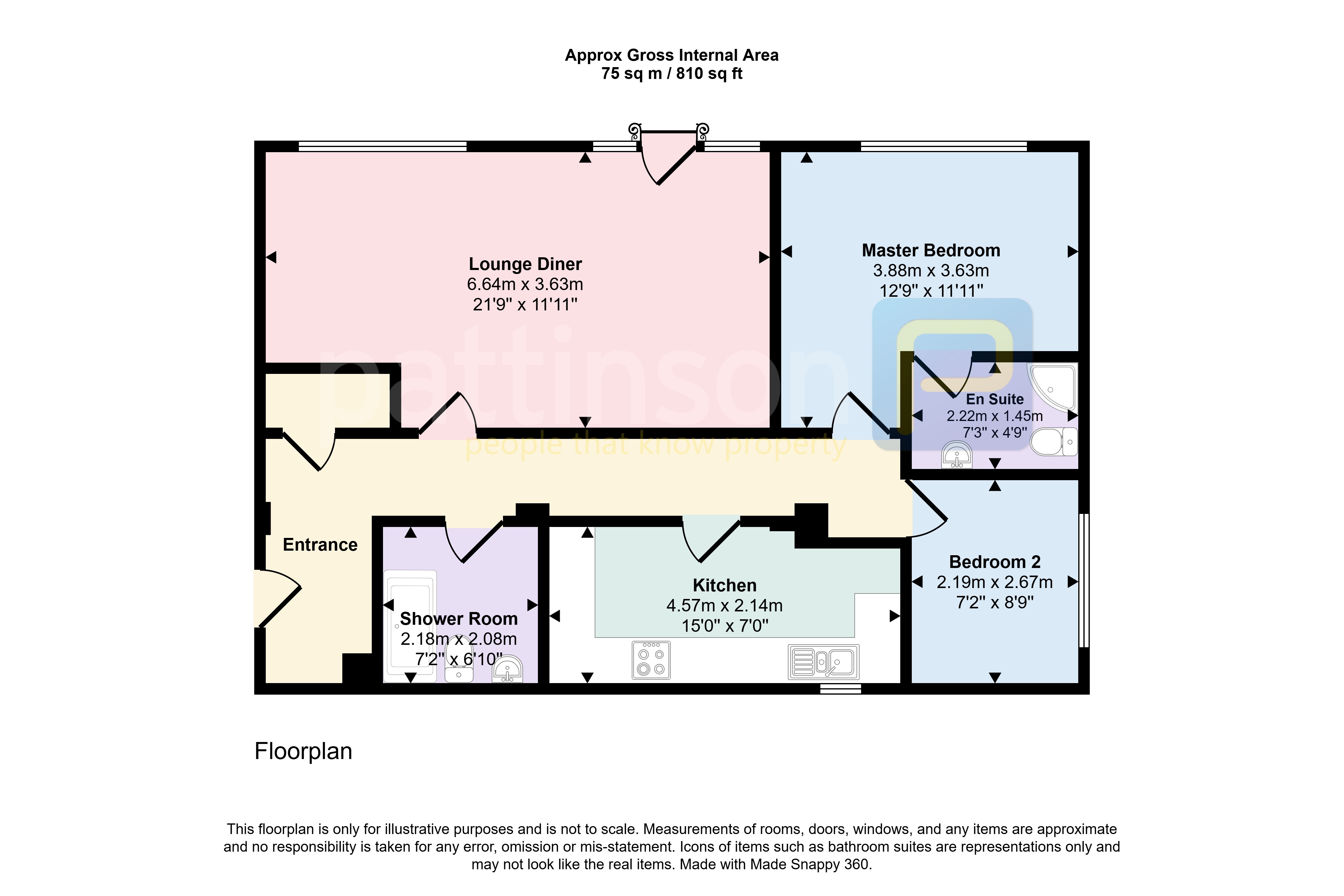 Flat 10, South Haven, Lawe Road, South Shields floorplan