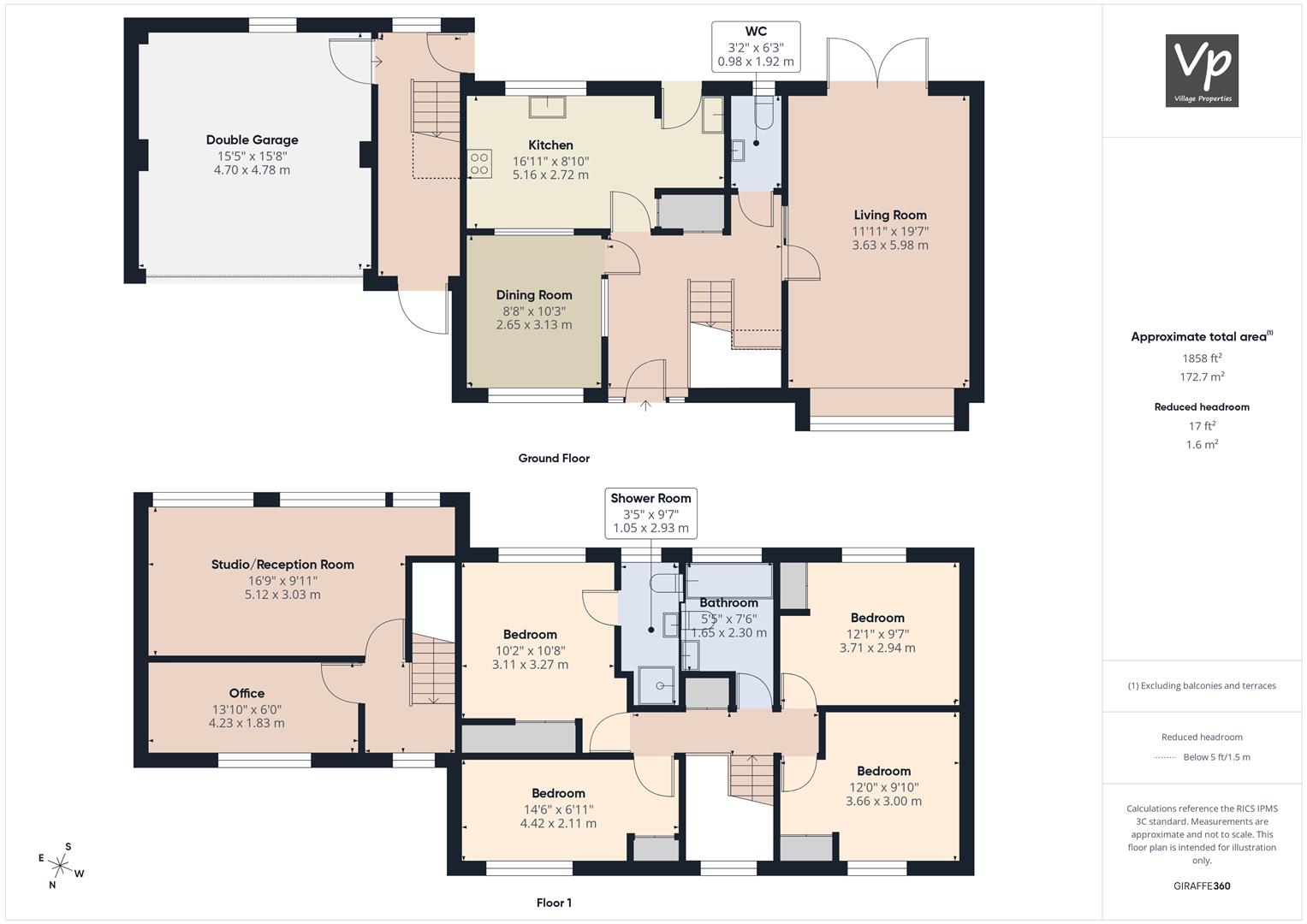 77, Oak Tree Road, Reading floorplan