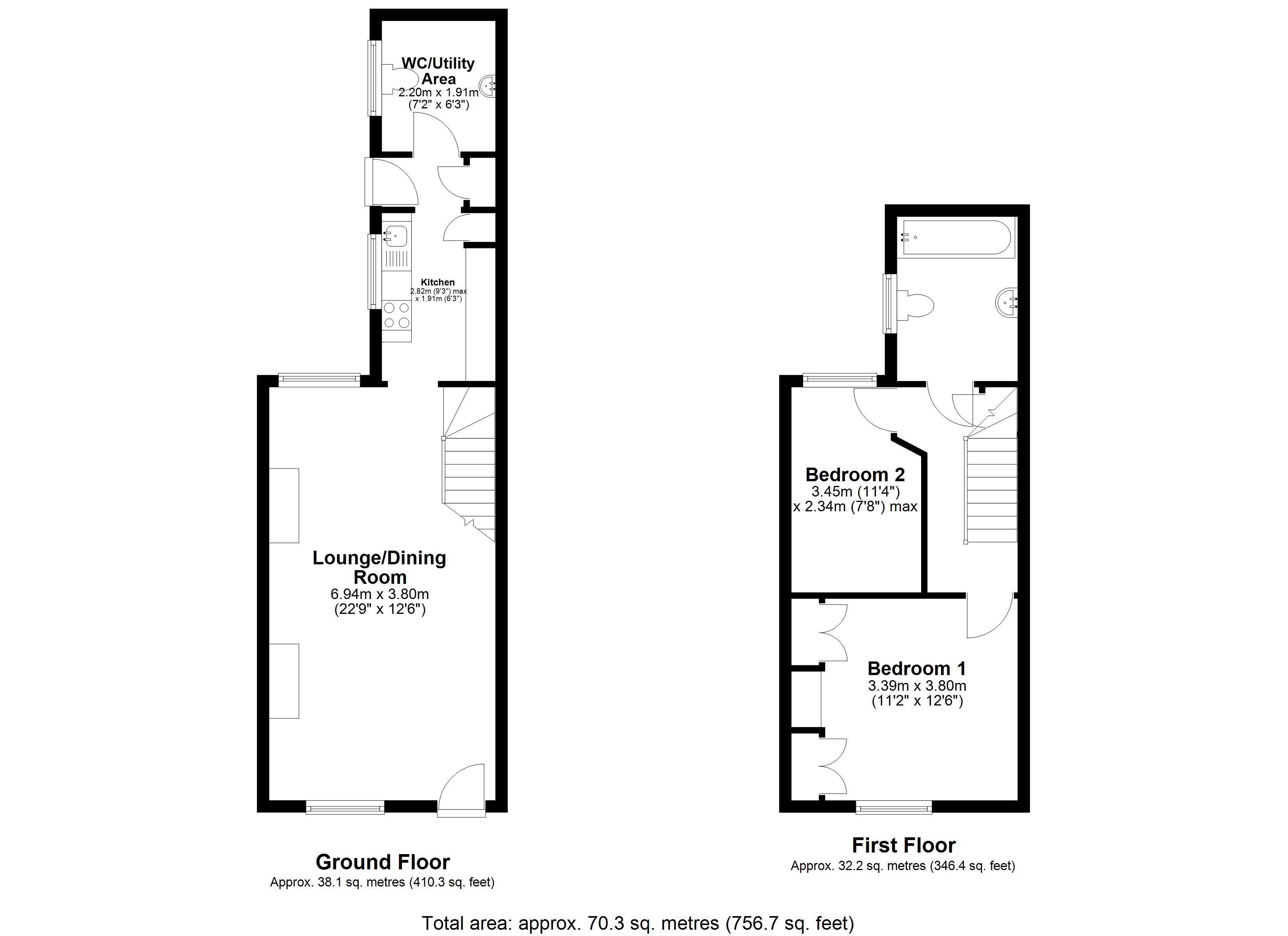 174, The Common, Trowbridge floorplan