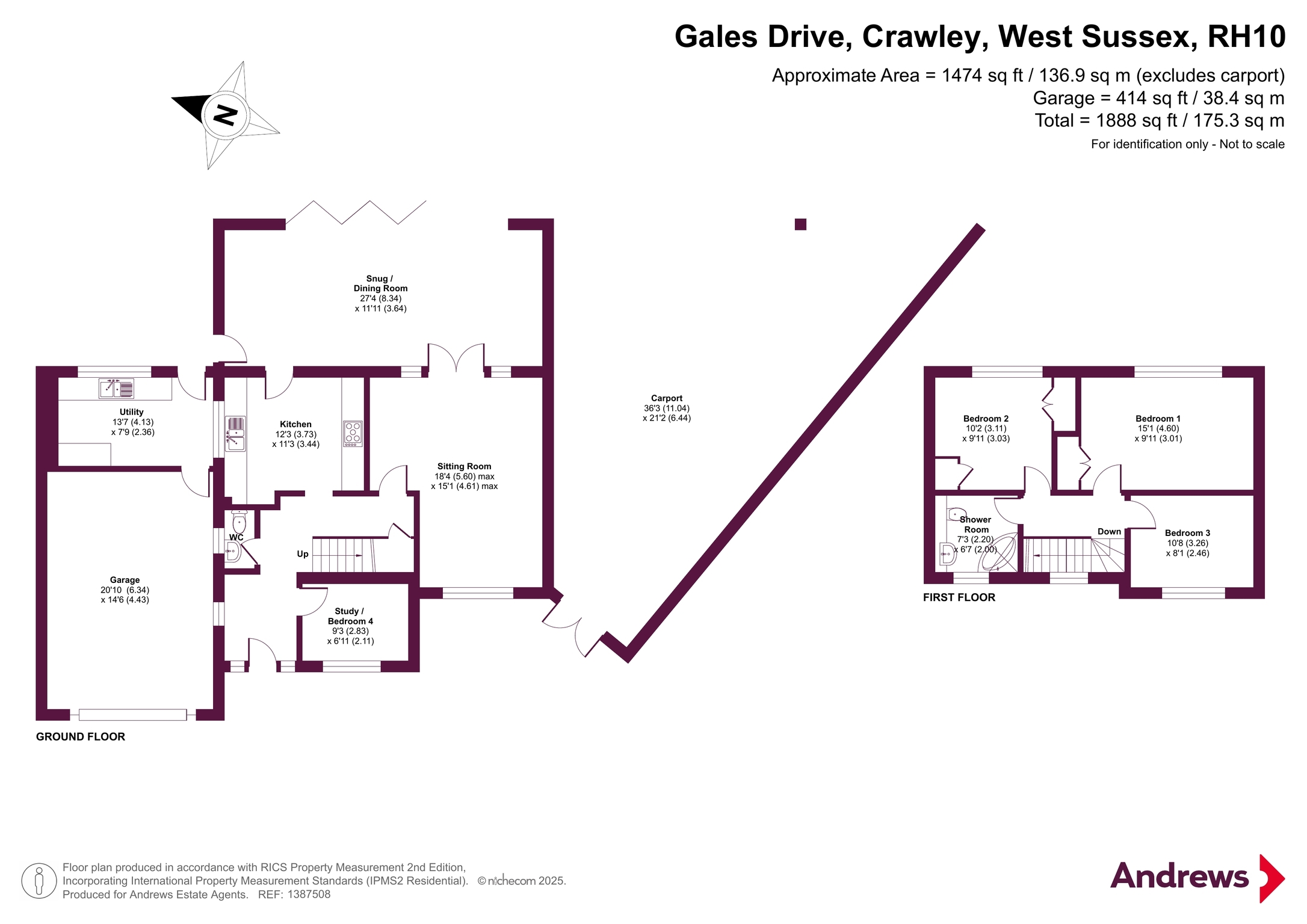 94, Gales Drive, West Sussex floorplan