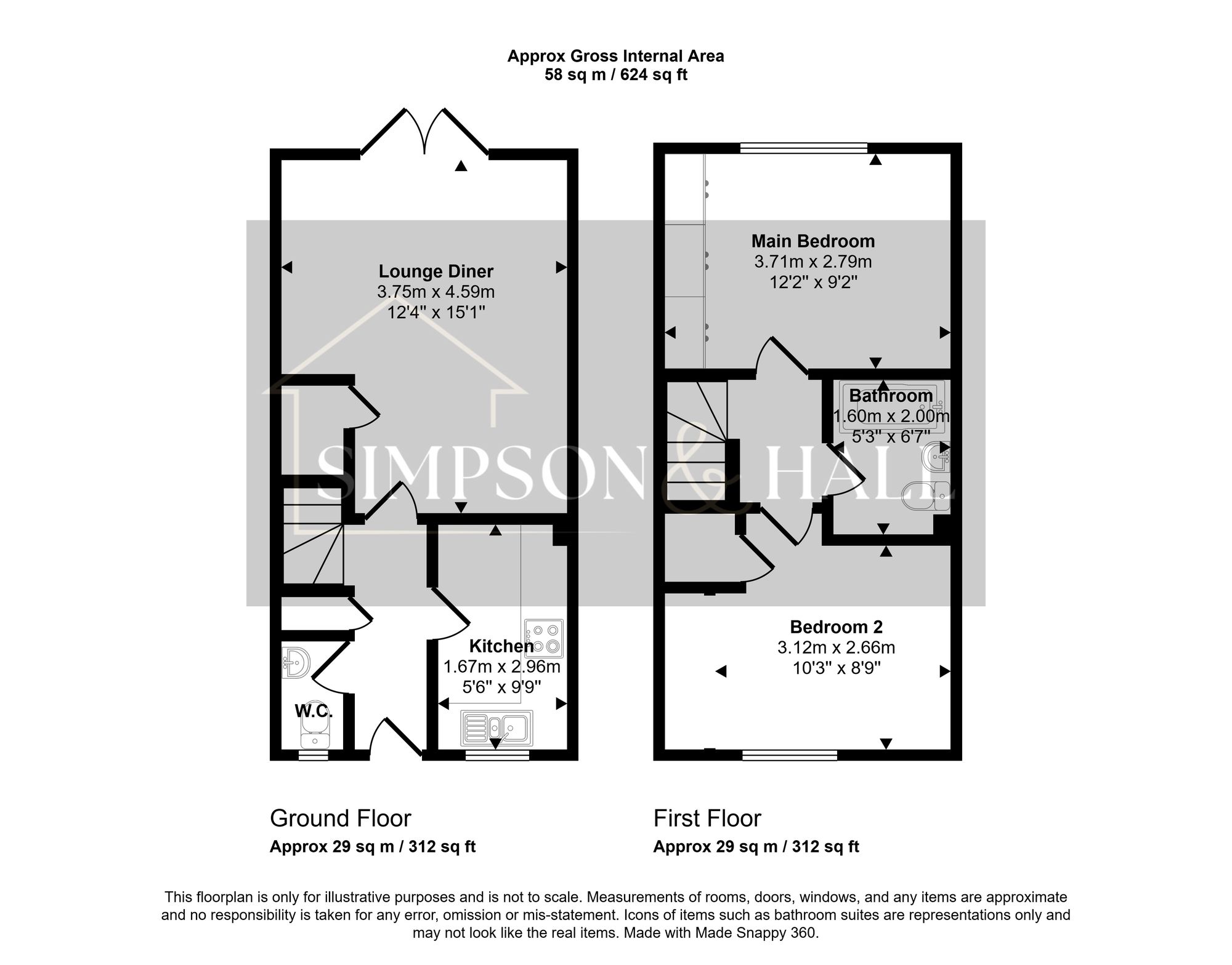 47 Bradbridge Green, Ashford floorplan