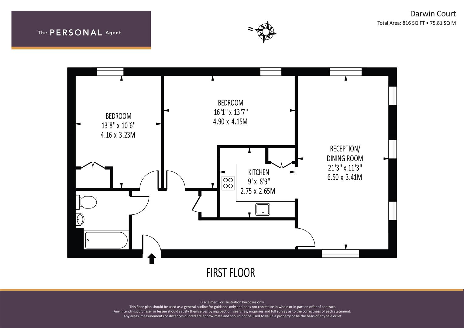 27 Darwin Court, Sherwood Way, Epsom floorplan