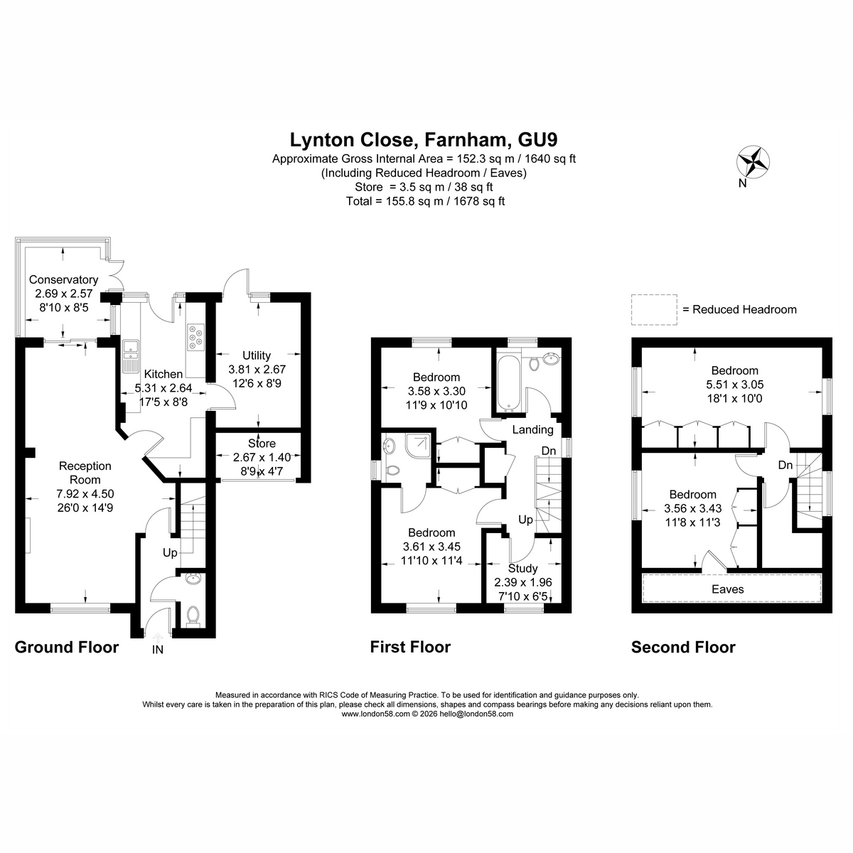 5, Lynton Close, Farnham floorplan