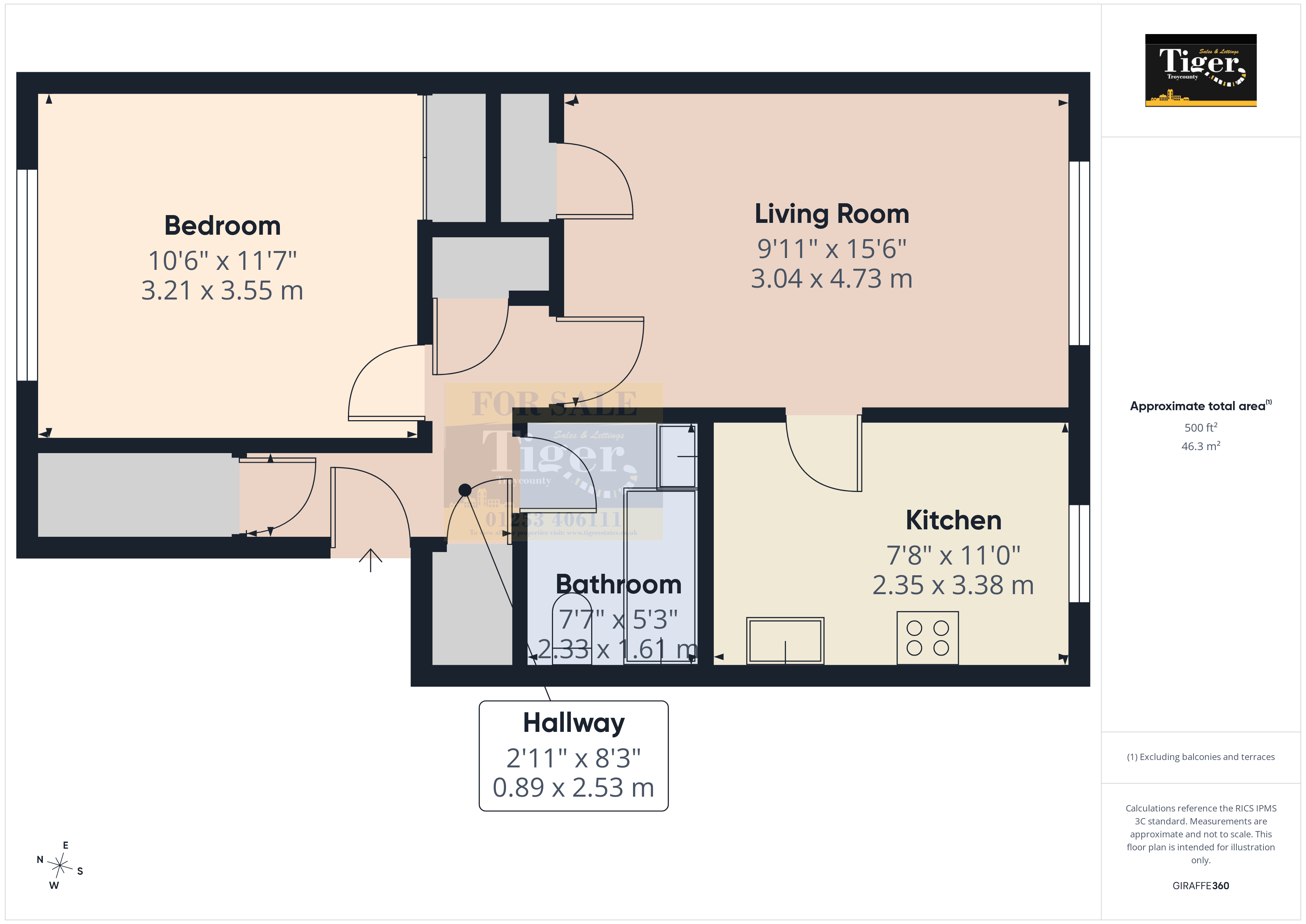 34f, Lennox Court, Blackpool floorplan