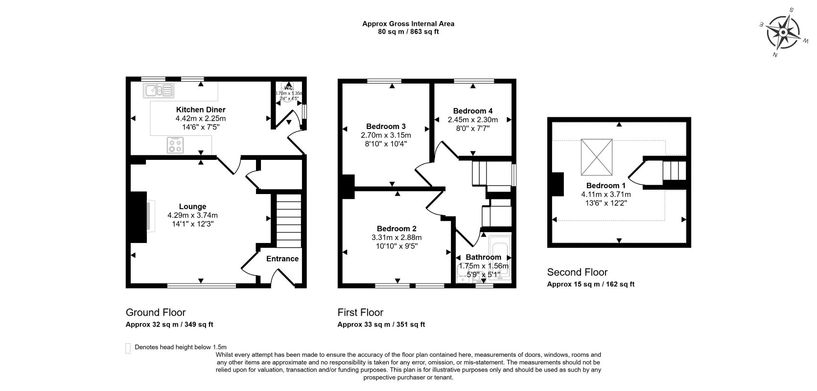 18, Benbow Avenue, Bradford floorplan