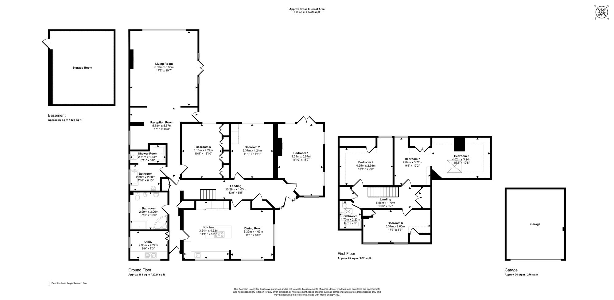 317 Chartridge Lane, Chesham floorplan