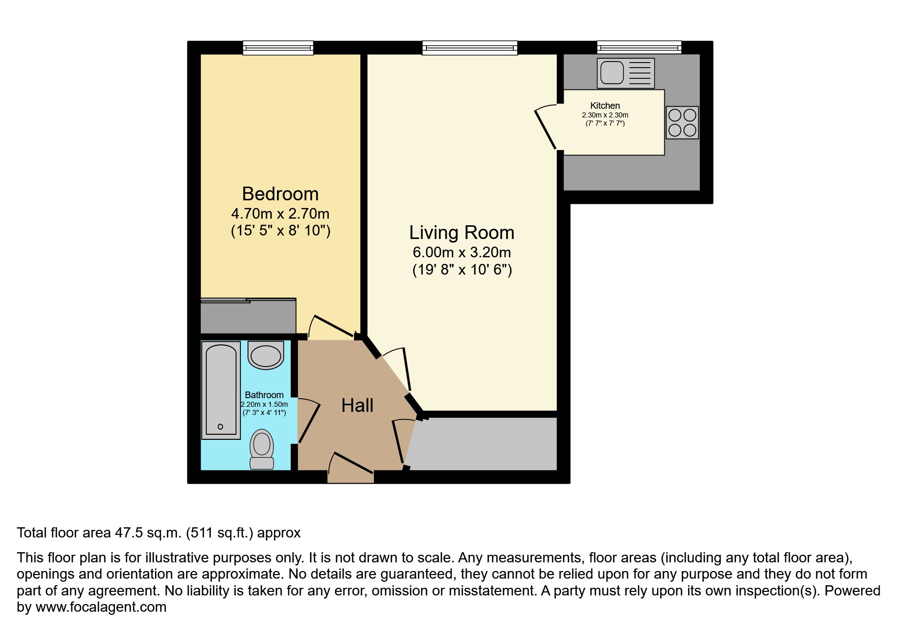 Flat 34/Mitton Lodge, Vale Road, Stourport-on-Severn floorplan