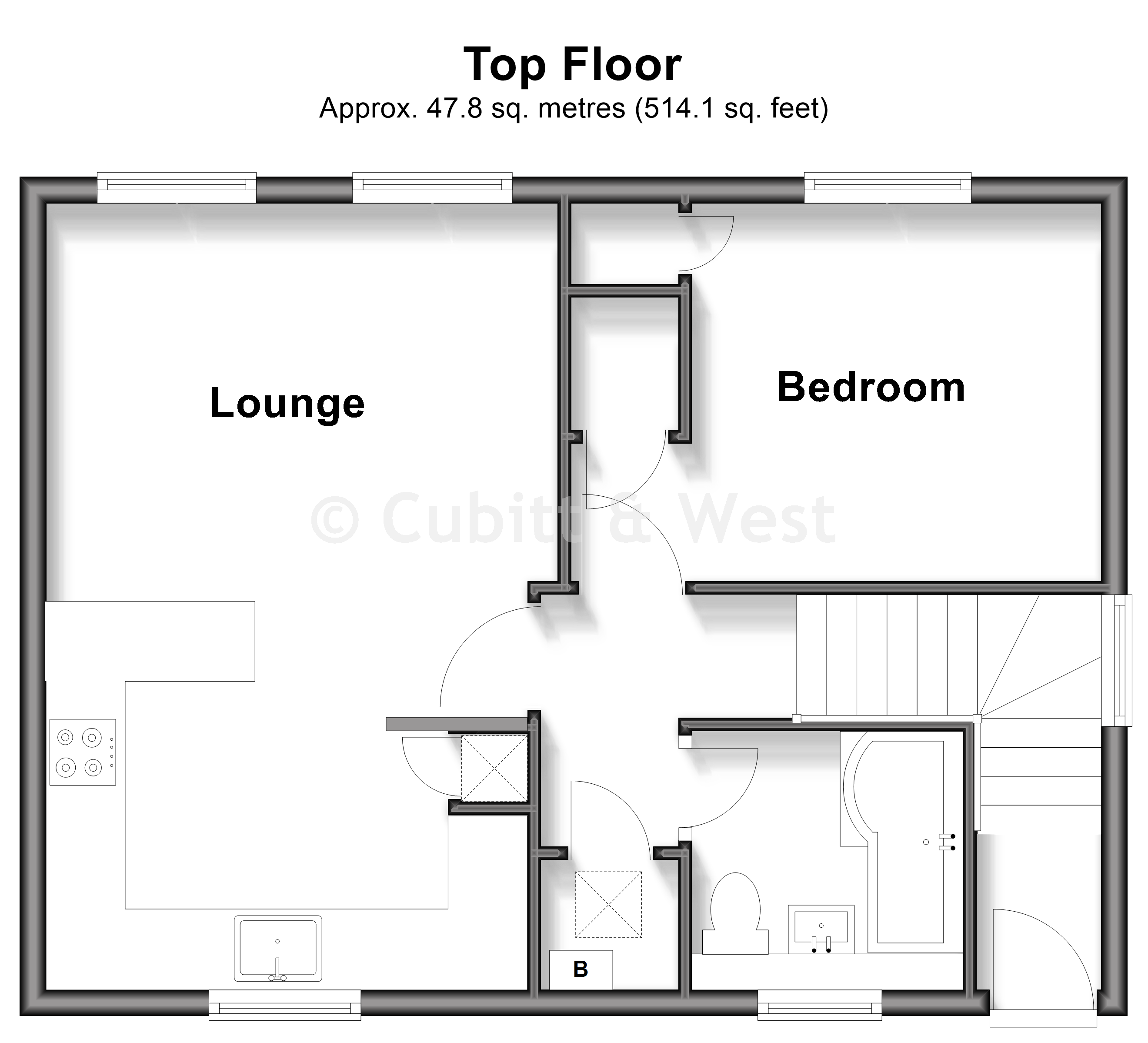 4, Cheviot Walk, Crawley floorplan