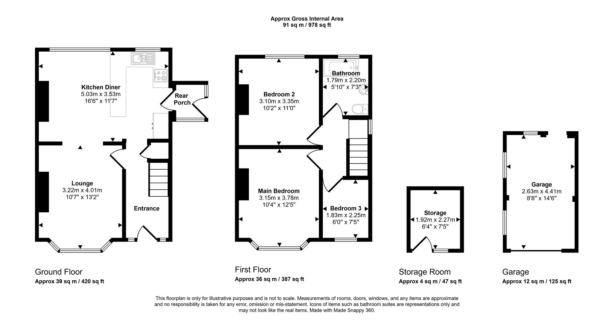 1 Kelway Terrace, Wigan floorplan