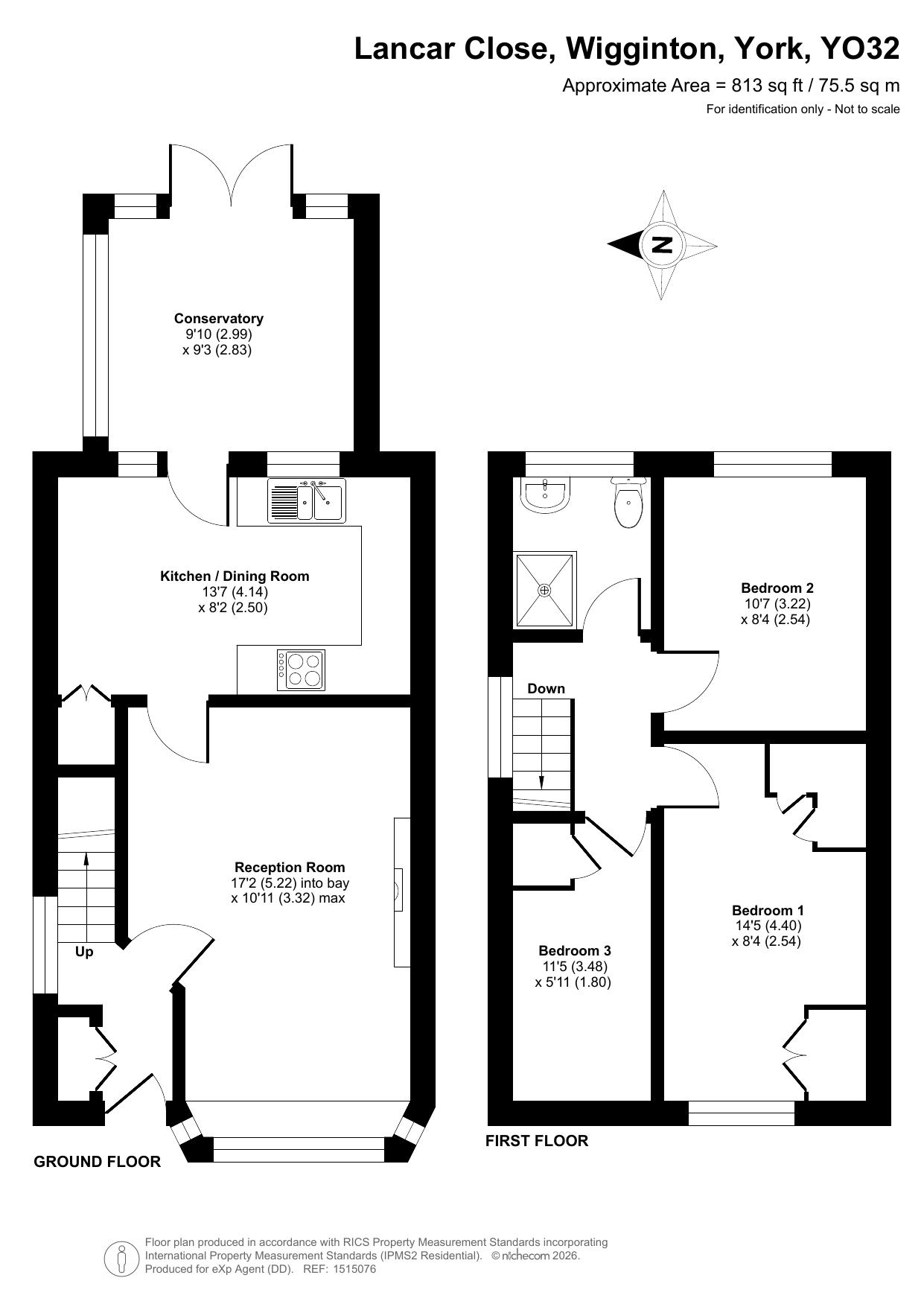 28, Lancar Close, York floorplan