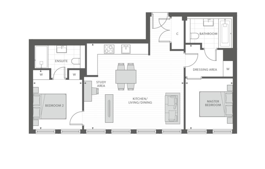 2 Bedrooms Flat for sale in Leon House, 233 High Street, Croydon CR0