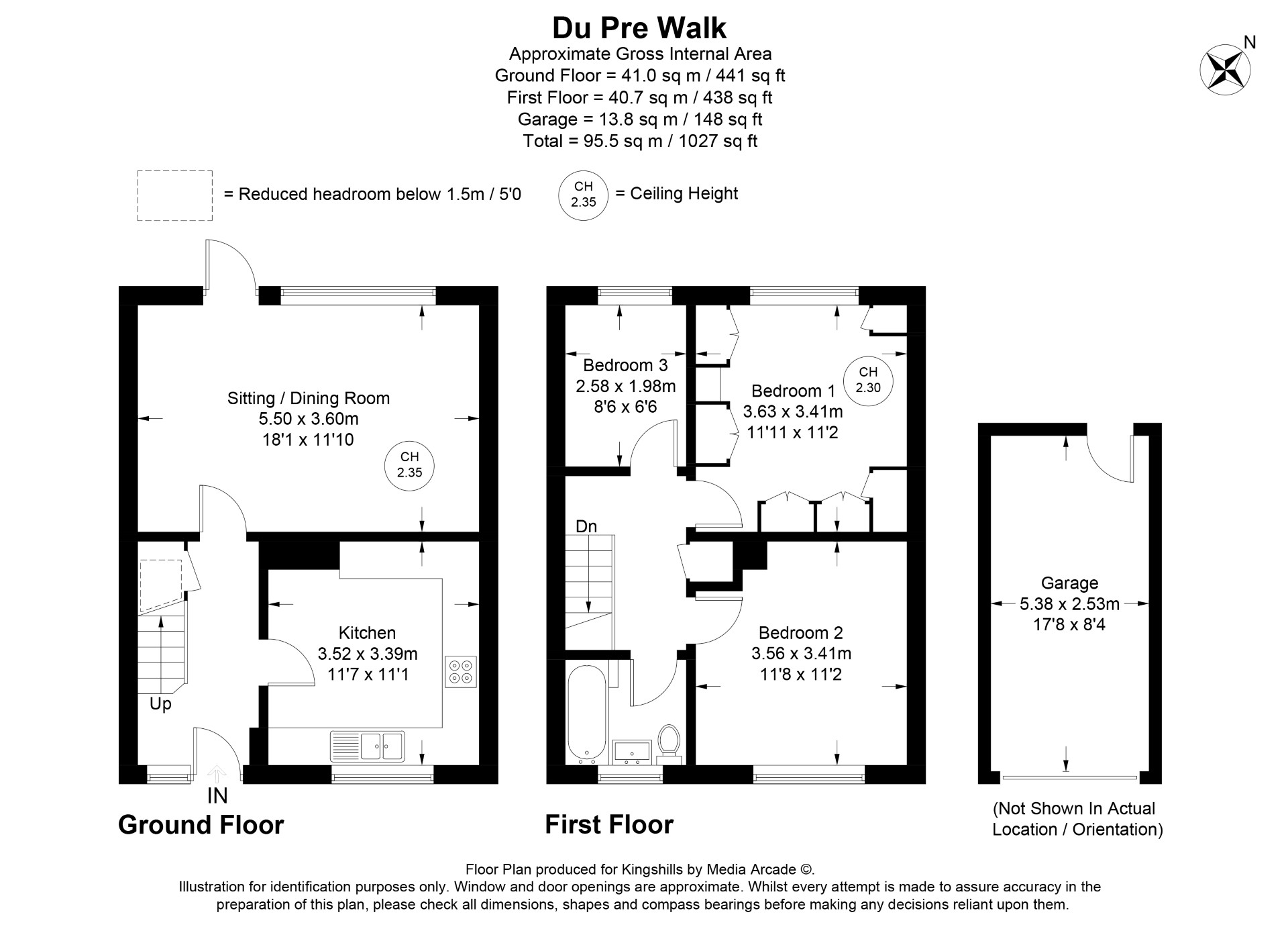5 Du Pre Walk, High Wycombe floorplan