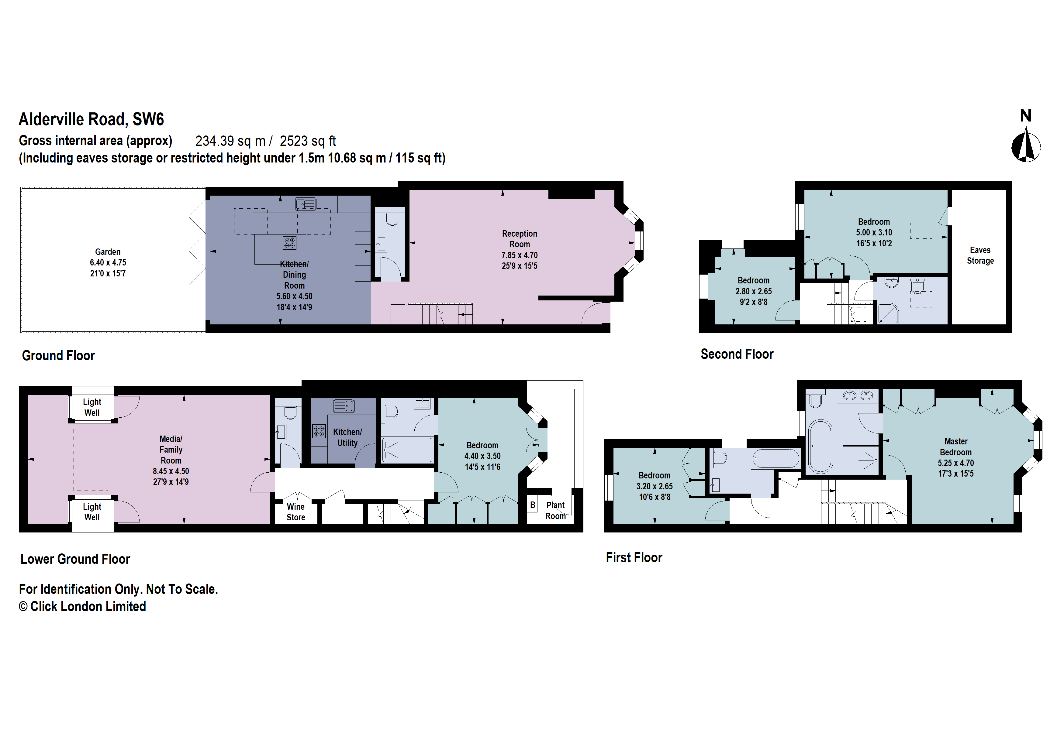 Alderville Road, Parsons Green, Fulham SW6, 5 bedroom terraced house