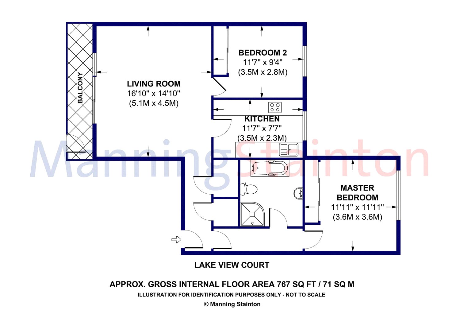 2 Bedrooms Flat for sale in Lake View Court, West Avenue, Roundhay, Leeds LS8