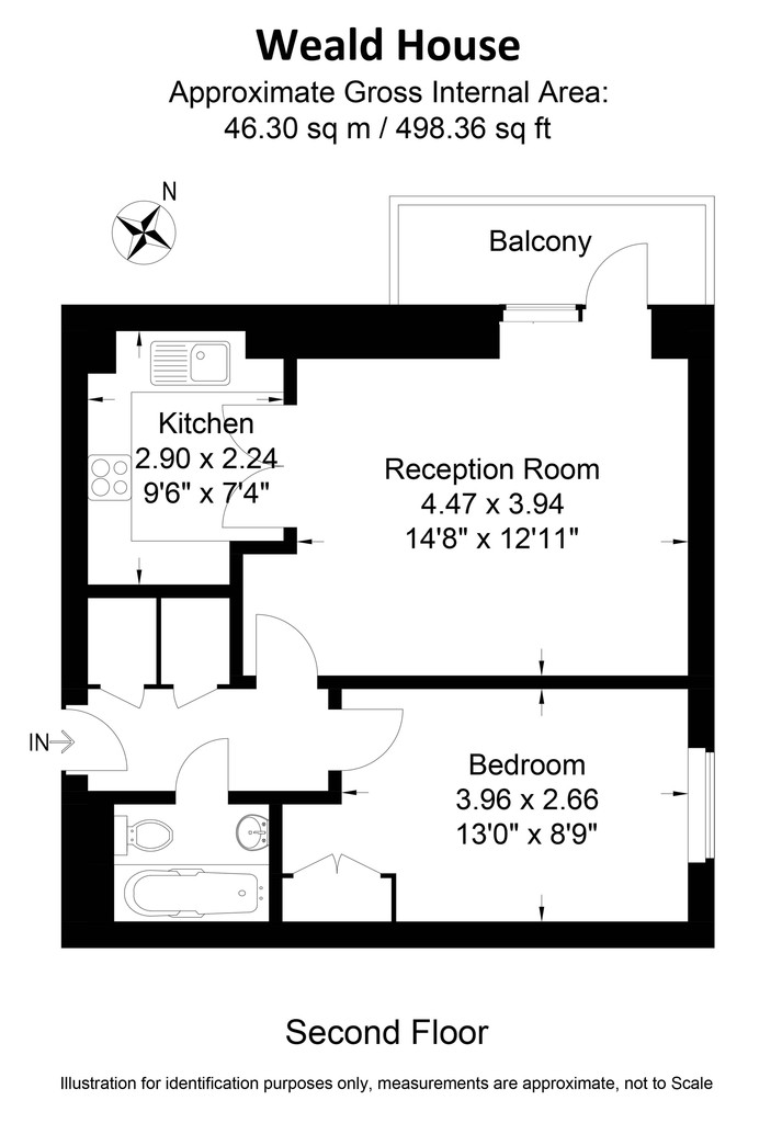 1 Bedrooms Flat to rent in Great Chart Street, London SW11