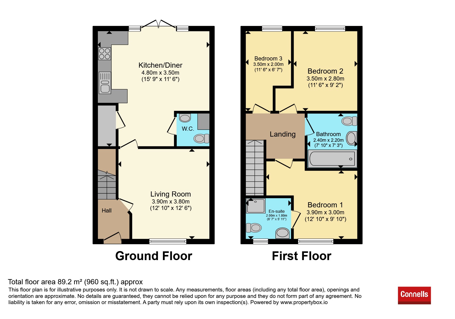 3, Flint Close, Southam floorplan