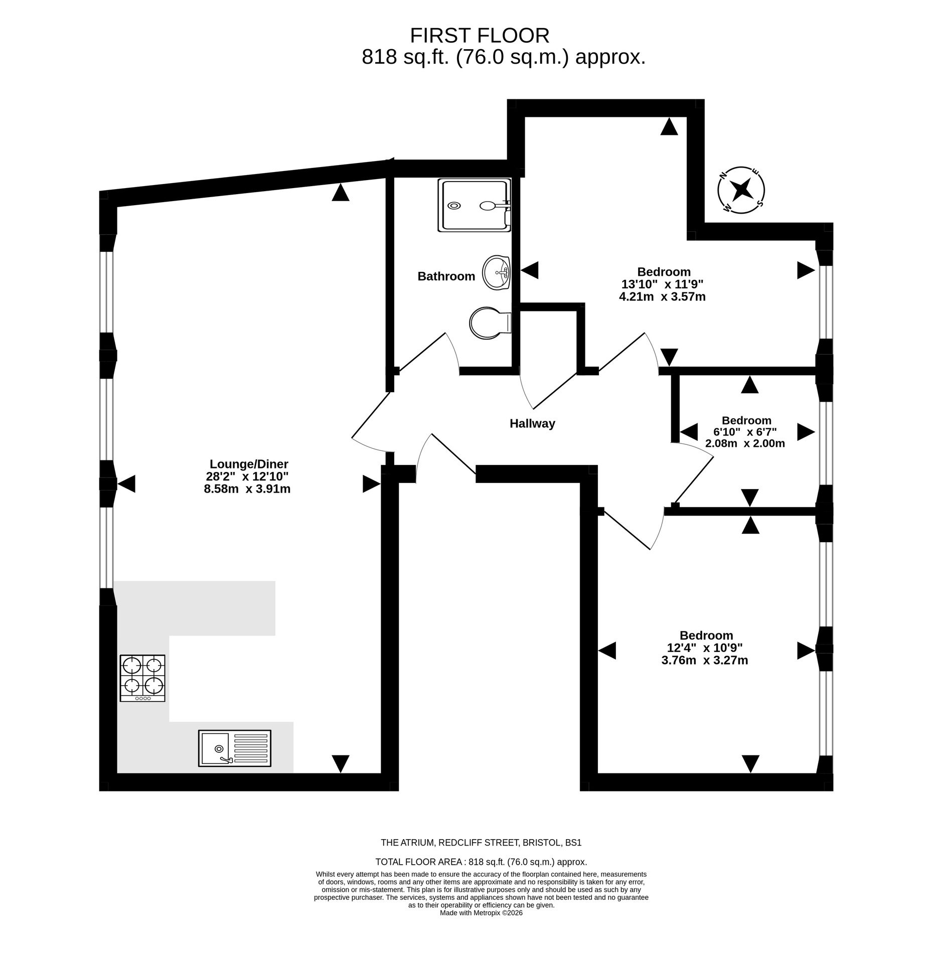 Flat 36 The Atrium, Bristol floorplan