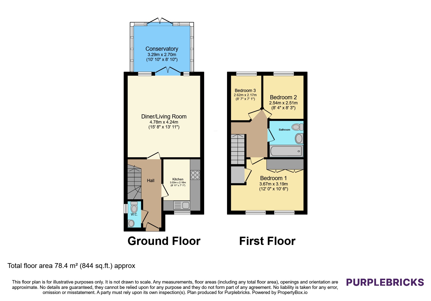 2, Rothwell Close, Telford floorplan