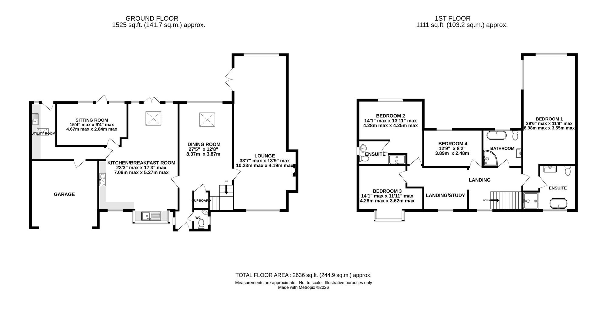29 Bollin Grove, Macclesfield floorplan