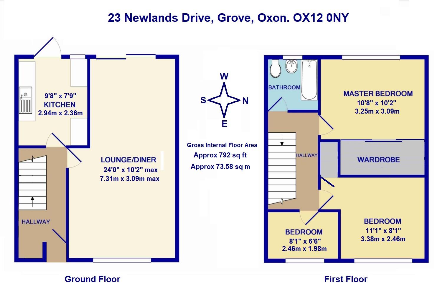 23, Newlands Drive, Wantage floorplan