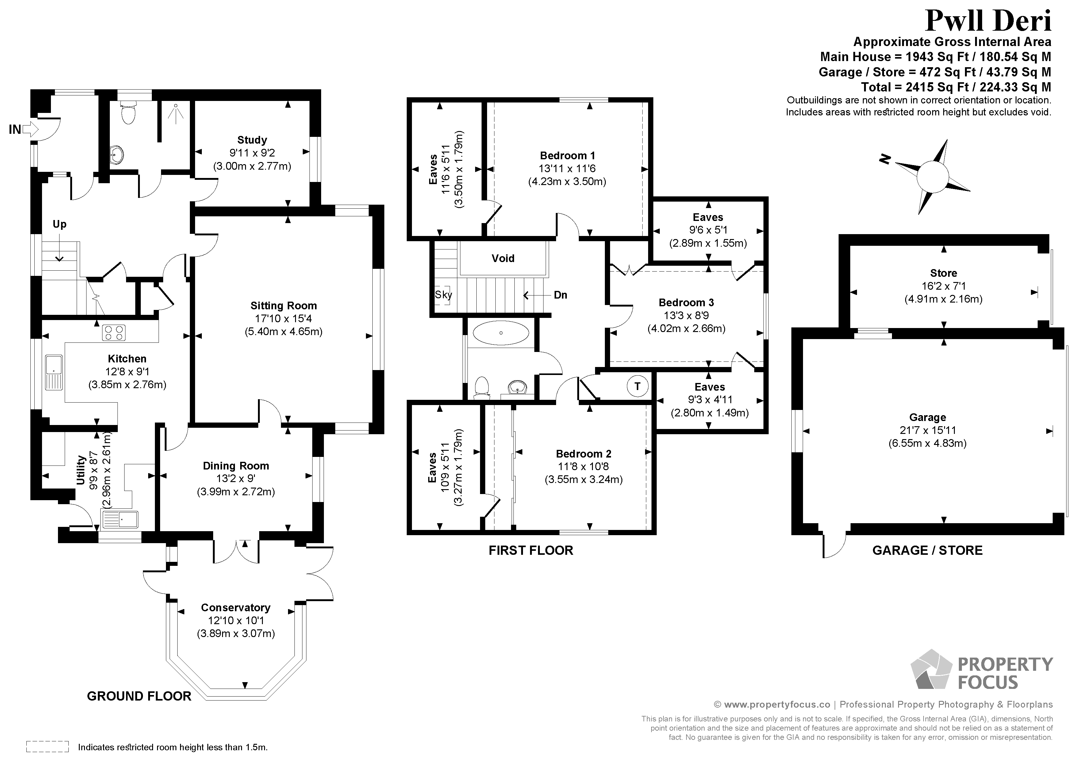 Pwll Deri,, Lights Lane, Salisbury floorplan