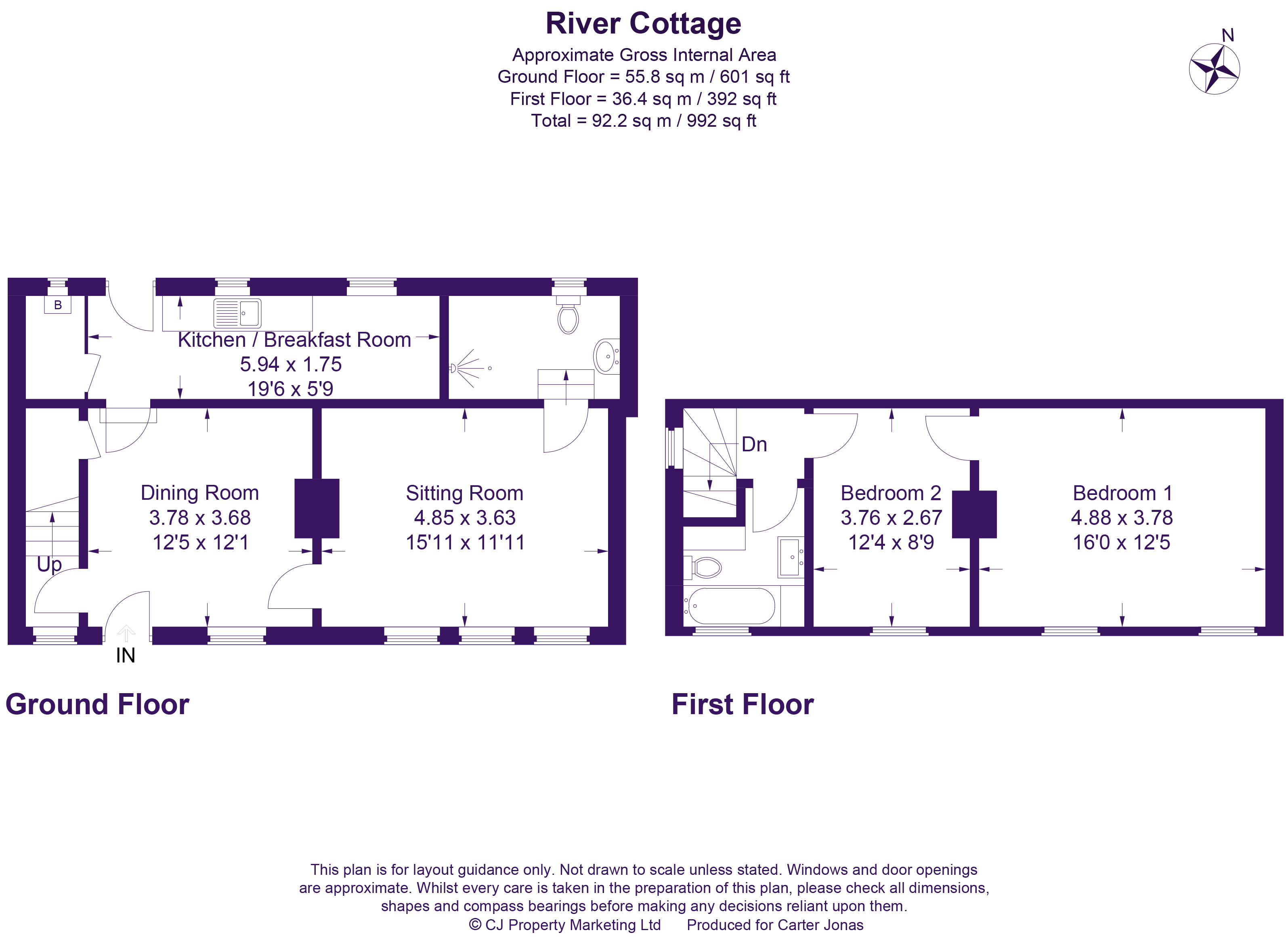 2 Bedrooms Semi-detached house for sale in Hampton Gay, Kidlington, Oxfordshire OX5