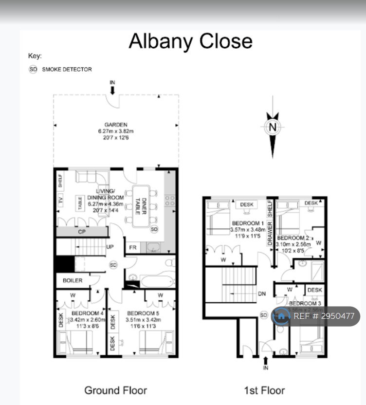 Albany Close, London floorplan