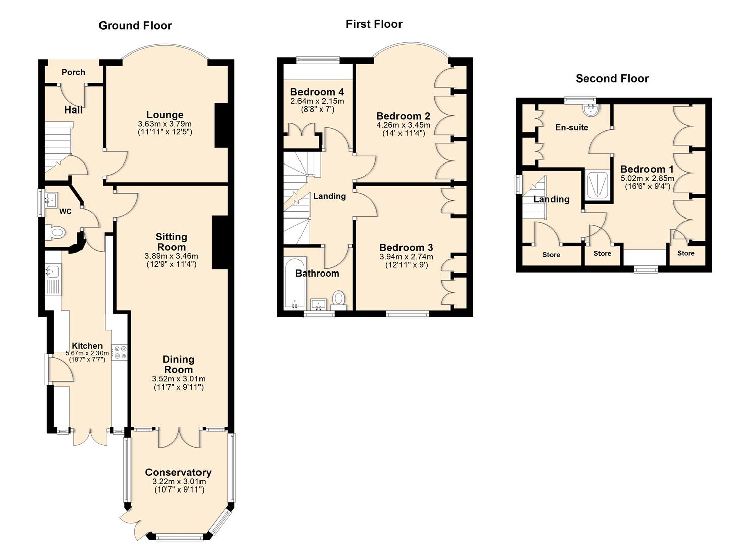 27, Orchard Road, Hull floorplan