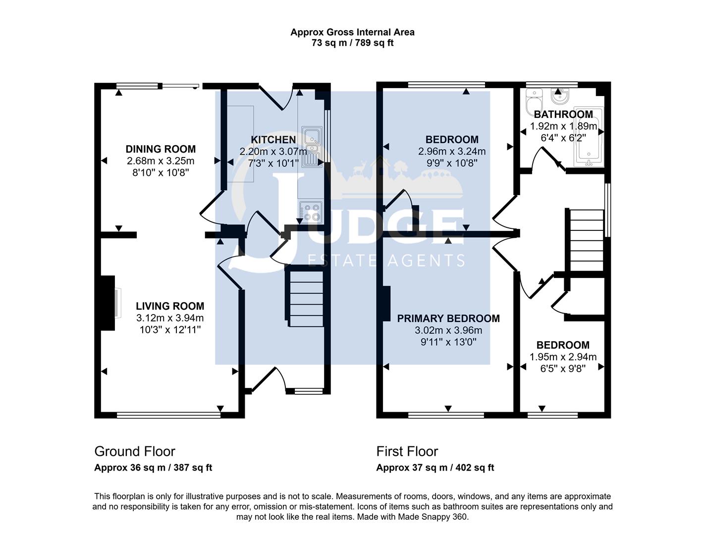 16, Cherry Tree Close, Anstey floorplan