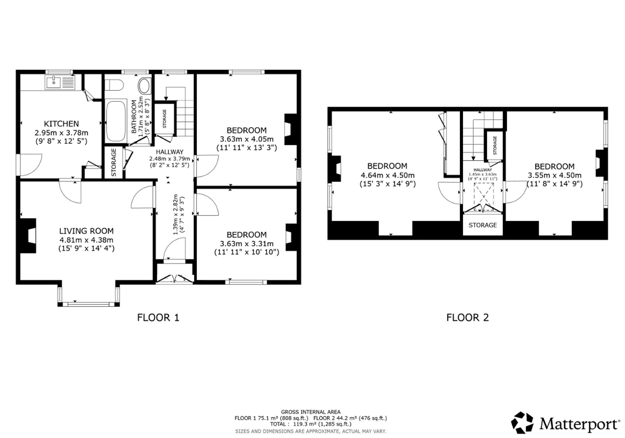 12 North Campbell Avenue, Glasgow floorplan