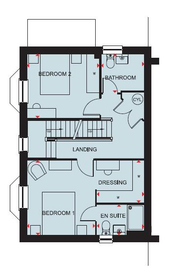 LAPWINGS 104 Hereford, Martin Drive, Stafford floorplan