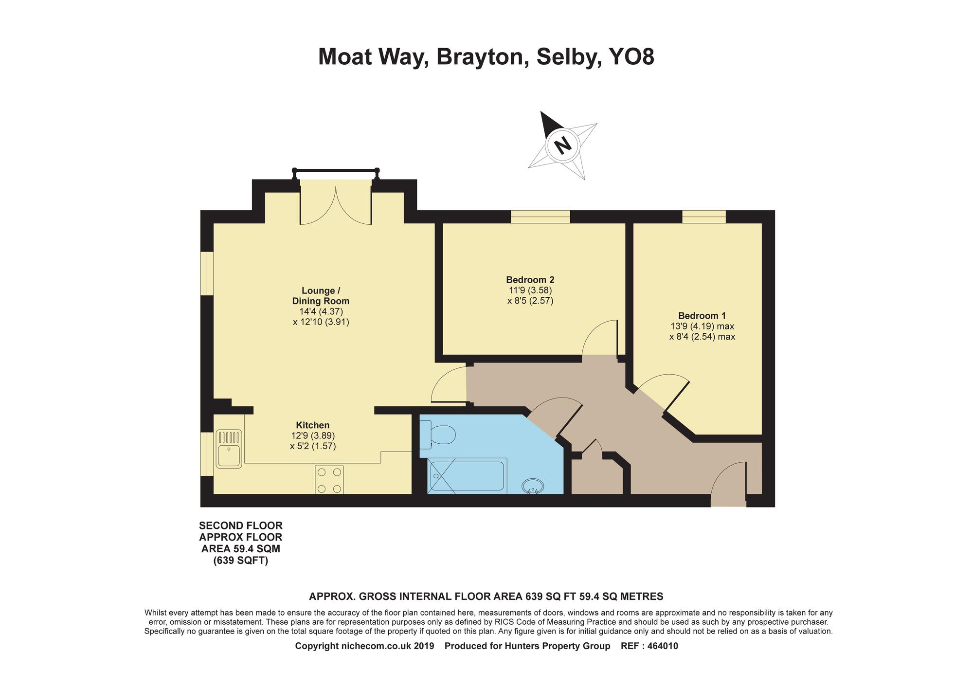 2 Bedrooms Flat for sale in Apartment 12, Feld House, Moat Way, Brayton, Selby YO8
