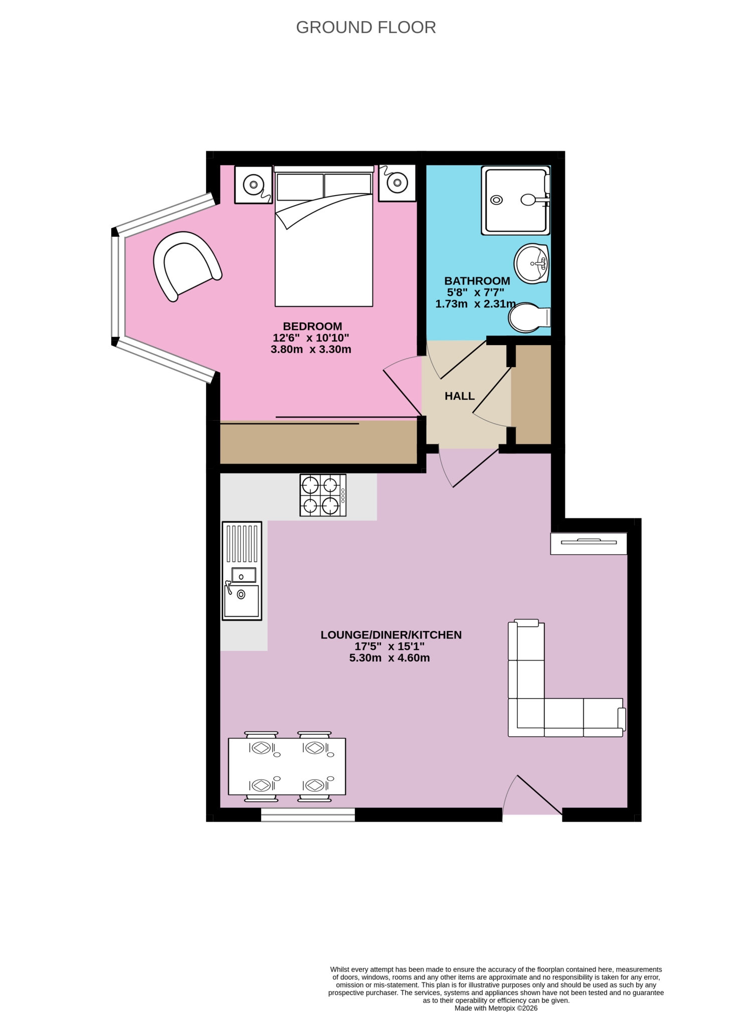 3, Tower Place St. Georges Parkway, Stafford floorplan