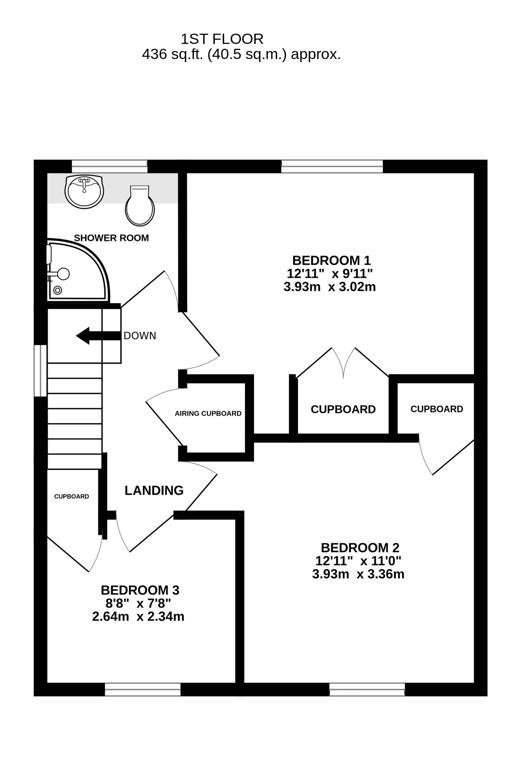 12, Crescent Road, Stonehouse floorplan