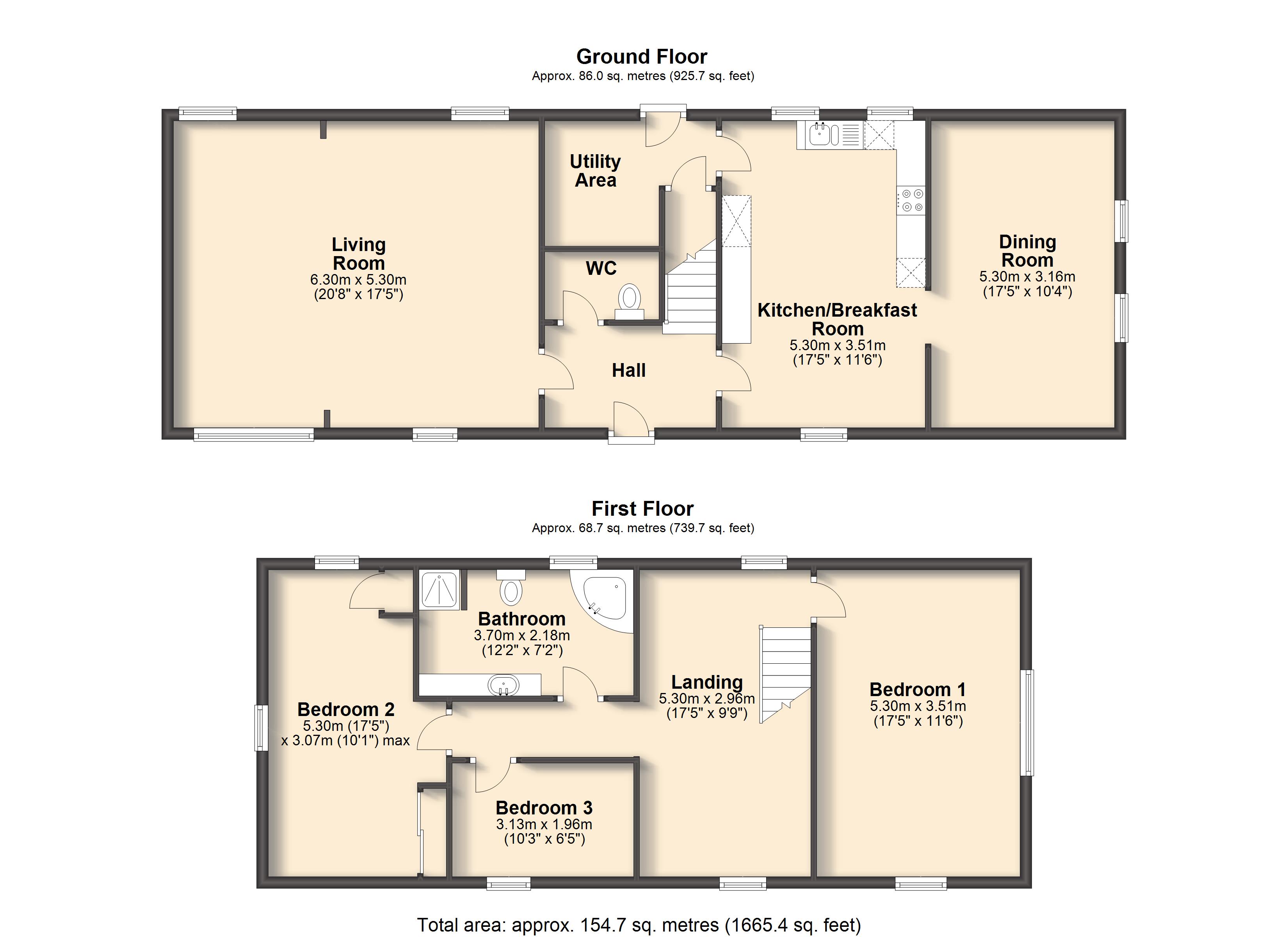 3 Bedrooms Detached house for sale in Hollins, Old Brampton, Chesterfield S42