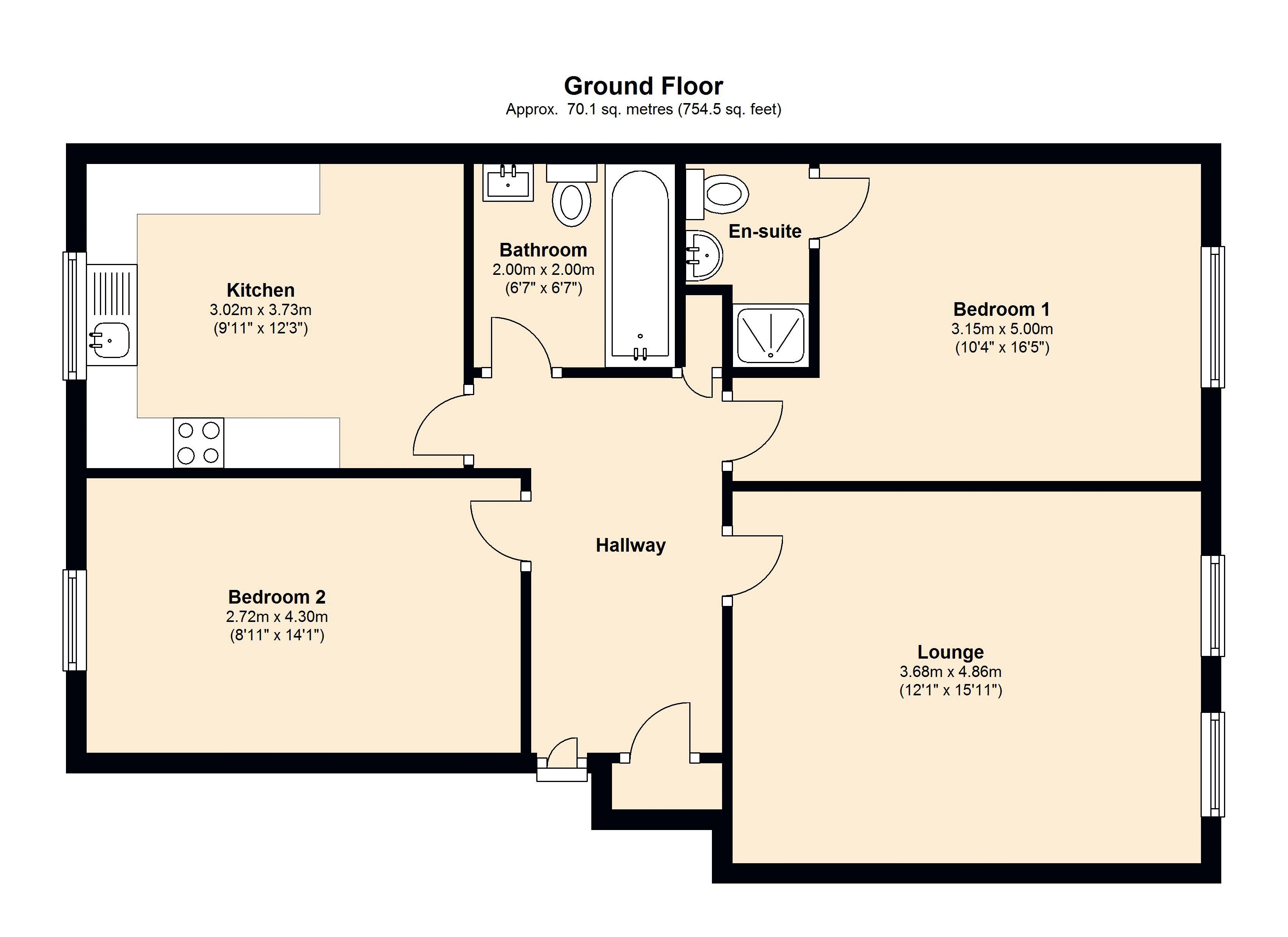 2 Bedrooms Flat to rent in Brookside, East Barnet, Barnet EN4