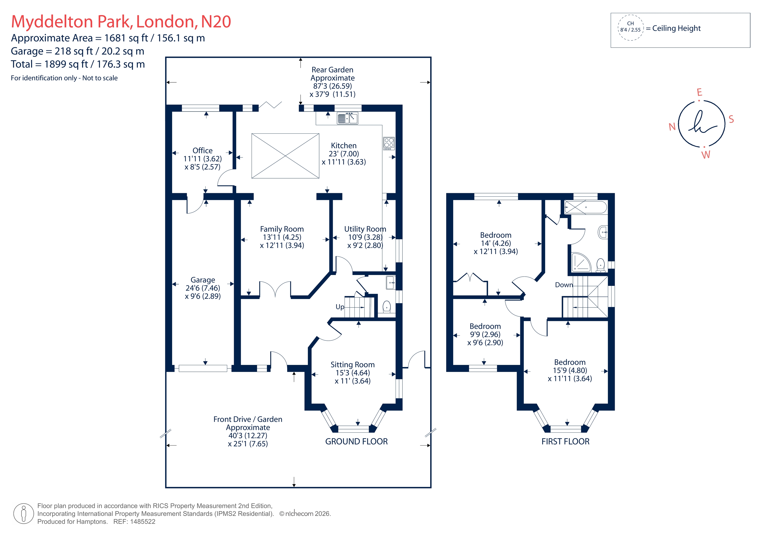 33A, Myddelton Park, Whetstone floorplan