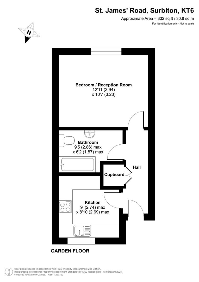 1, 25, St. James Road, Surbiton floorplan