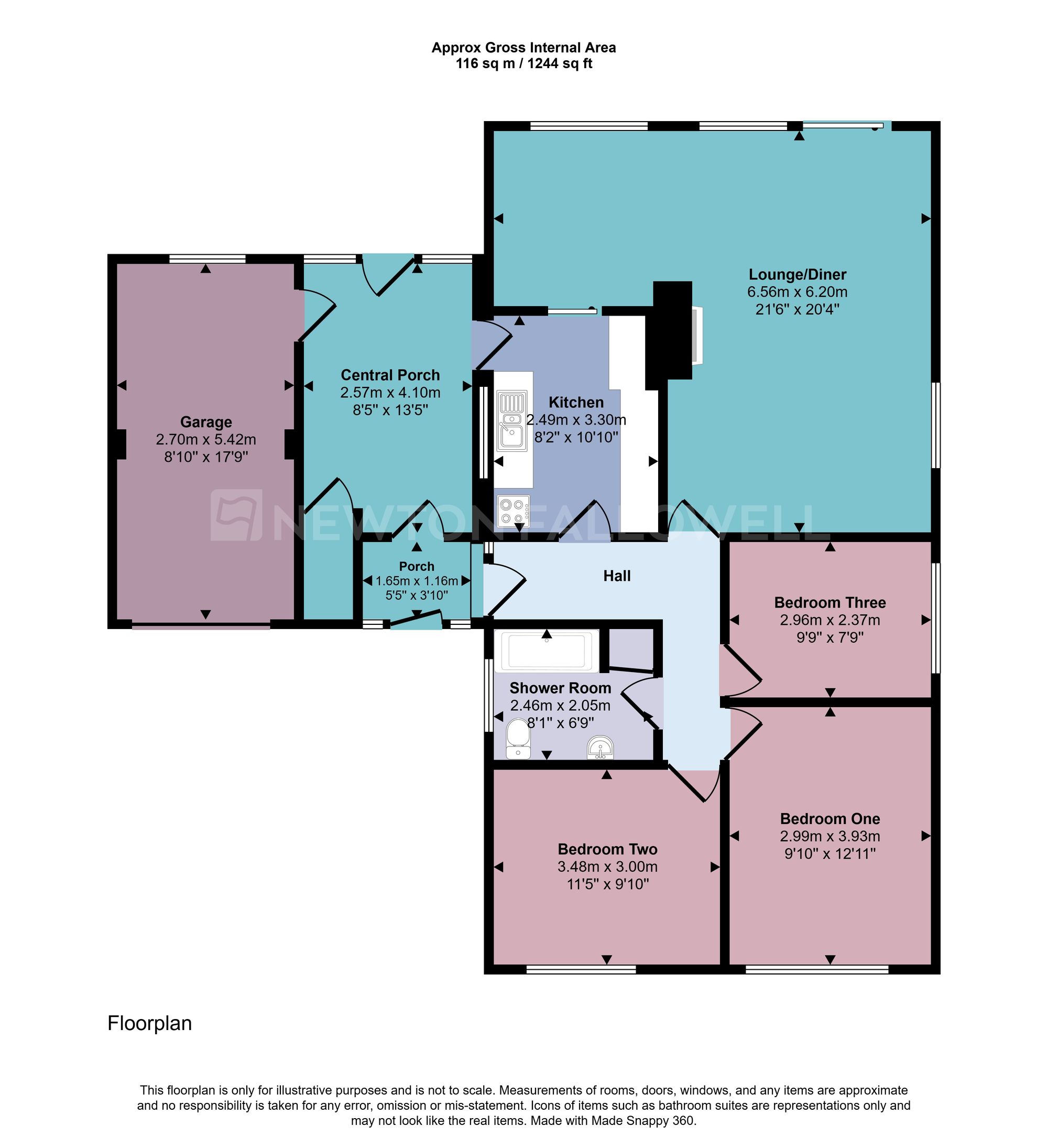 3 St. Davids Crescent, Coalville floorplan