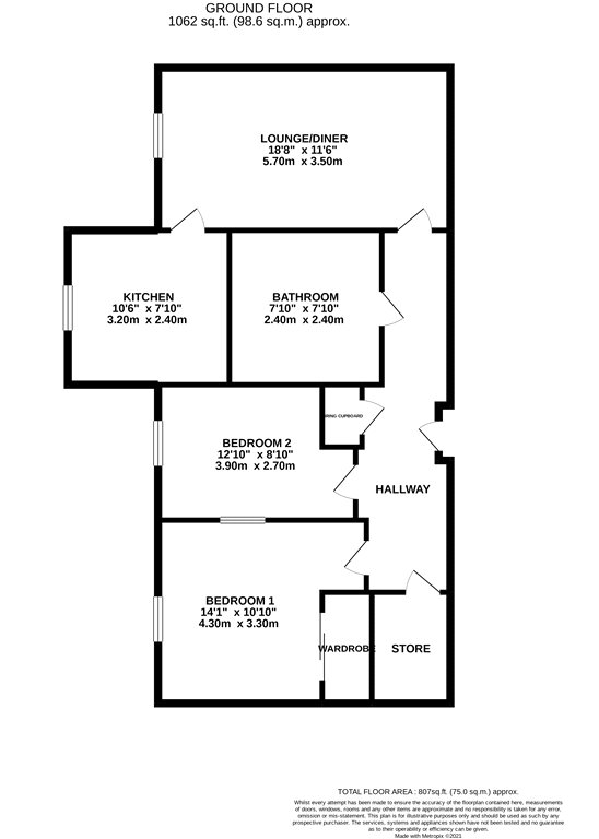 Southfields Road, Eastbourne BN21, 2 bedroom flat for sale - 59438721 ...