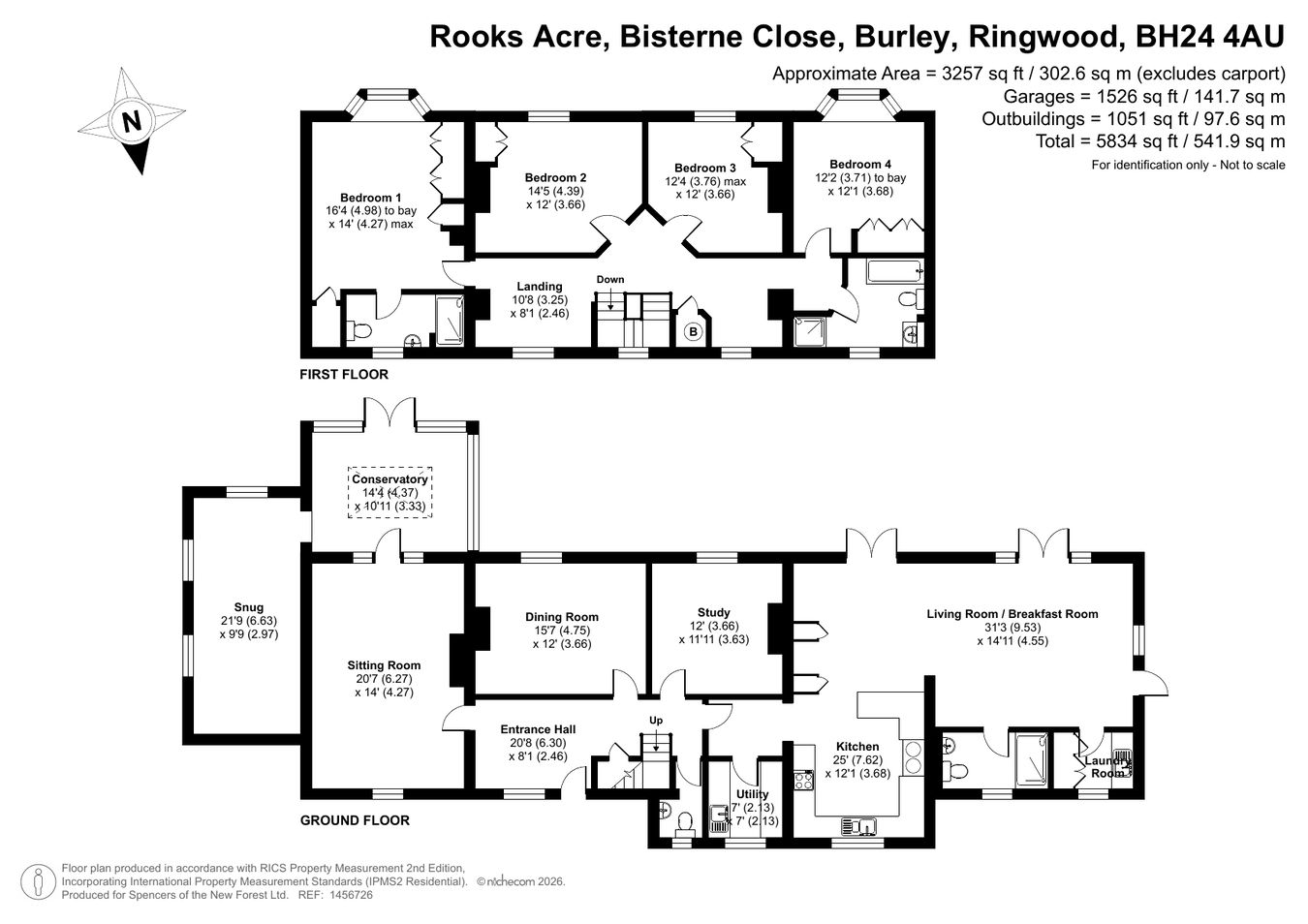 Rooks Acre Lodge, Bisterne Close, Ringwood floorplan