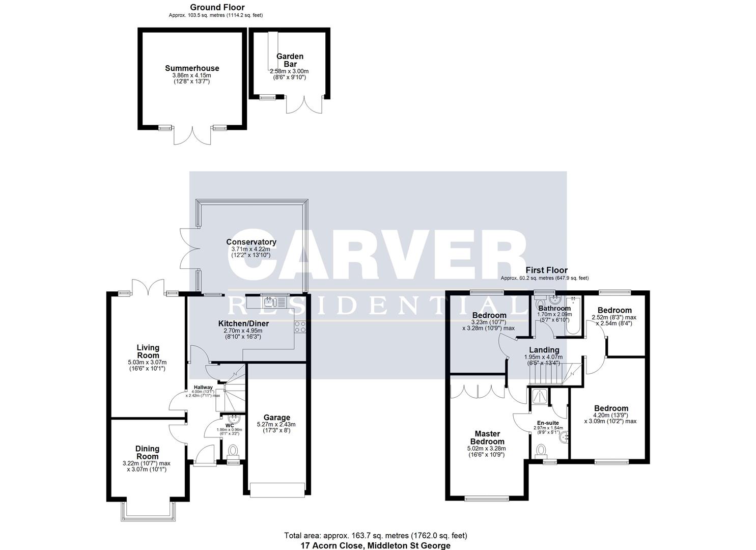 17, Acorn Close, Darlington floorplan