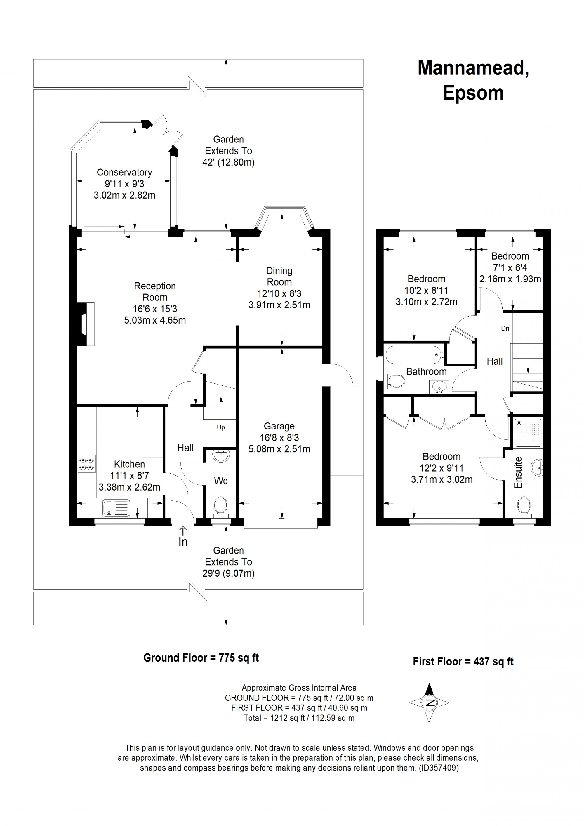 3 Bedrooms Detached house for sale in Mannamead, Epsom KT18