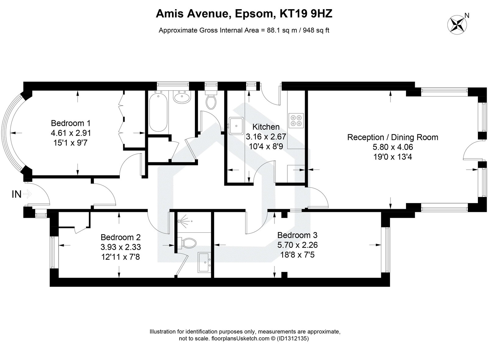 7, Amis Avenue, Epsom floorplan