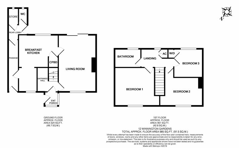 3 Bedrooms Terraced house for sale in Winnington Gardens, Hanley Swan, Worcestershire WR8